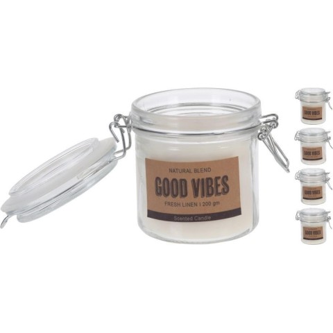 BARATTOLO VETRO CON CERA 10CM